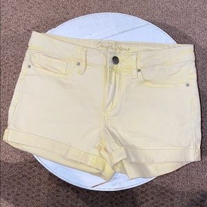 Chip and pepper jean shorts